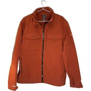 Avalanche Weather Shield Softshell Jacket Mens Large Burnt Orange Full Zip